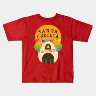 Santa Cecilia Travel Sticker Kids T-Shirt